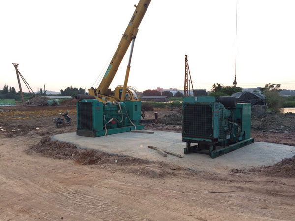 平顶山卫东县500kw发电机租赁现场